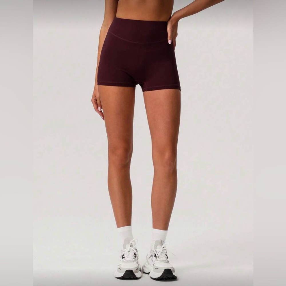 BRAND NEW women’s burgundy workout/athletic shorts